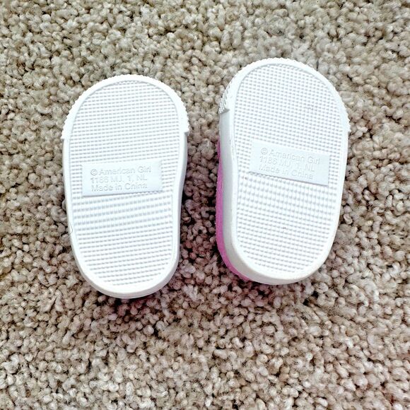 Truly Me Meet Shoes American Girl Doll 2020 Style Pink Glitter Rubber - Picture 2 of 2